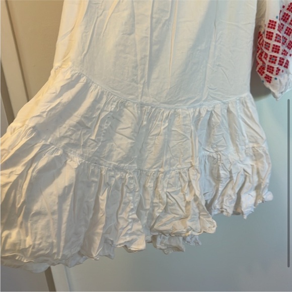 Seafolly FREE SPIRIT EMBROIDERED TIERED DRESS S M - Picture 7 of 8